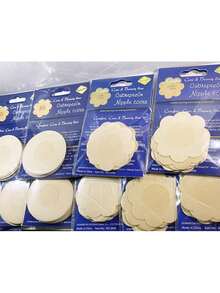 Adesivo kit 100 Tapa-Seios Invisível Protetor com 7,5cm de Diâmetro para Tampar Mamilos/Aureola/5PARElS - Mistura 2Pacote(20 Unidades) - Visão 3