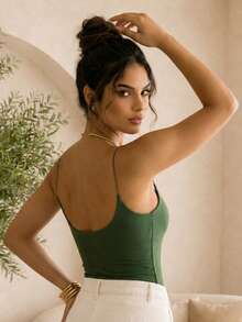 Women Tops - Army Green - View 1