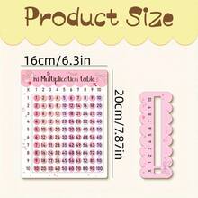 1 Set Composite Multiplication Table, Perfect For Math Lessons And Back To School Gifts. Multi-Functional Craft | Suitable For Family Gatherings. 2D Flat 1x1 Multiplication Table Cards, Colorful Numbers. Perfect Choice For Math Lessons And Back To School Gifts. Multi-Functional Craft | Art, Back To School Season. - Multicolor - View 4