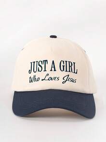 1件刺繡「Just A Girl」棒球帽，可調節防曬休閒帽，適合春夏秋季旅行、海灘度假，男士遮陽帽，Y2K風格青年帽 - 棒球帽 - 查看 18