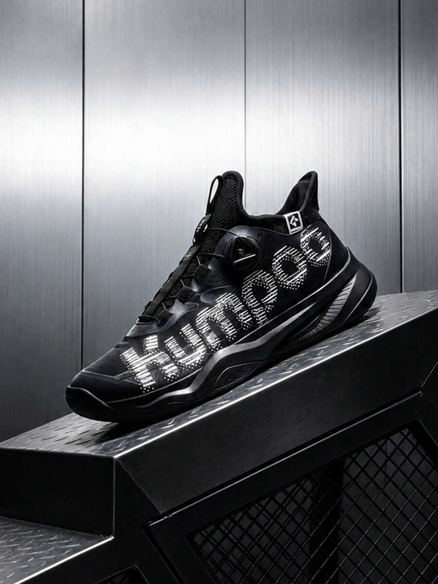 KUMPOO Professional Training Shoes Men'S Low Top Rotating Button/Anti-Slip & Shock Absorption/Lightweight And Breathable Badminton Match Sports Shoes/KH-G826S