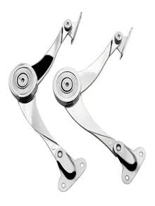 Bisagras hidráulicas de parada aleatoria para puerta de gabinete de cocina, bisagra ajustable pulida, herraje de soporte para tapa abatible de muebles - Barra de soporte - Ver 12
