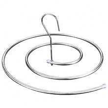 1pc Spiral Drying Rack, Snail-Shaped Bed Sheet & Quilt Drying Rack, 360° Rotatable Ventilation, Easy Setup Blanket Organizer, Portable Laundry Dryer Stand For Home Bedding Storage - Silver - View 7