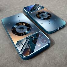 Luxury Titanium Metallic Phone Case With Magnetic Wireless Charging Matte Finish For Apple 17 16 15 14 13 12 11 Pro Max Air Plus Shockproof With Glass Camera Protection And Cut-Out Logo. - 4 - 查看 1