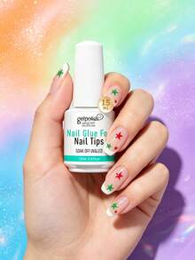 GELPOLISH 15ML Super Strong Nail Glue, Suitable For Acrylic Nails, Nail Tips, Press-On Nails, False Nails, Salon-Grade Brush-On Nail Glue, Easy To Apply, Durable And Long-Lasting - Clear - View 9