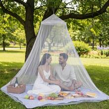 1pc Mosquito Net, Outdoor Camping Tent, Princess Dome Canopy, Indoor/Outdoor Universal, Fully Enclosed Round Dome Design, Insect-Proof, Easy To Install, Suitable For Outdoor Camping And Home - Dome Mosquito Net - View 11