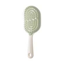 1pc Personalized Customized Comb, Massage Air Cushion Brush, Women's Volumizing High Crown Styling Comb, Hollow Detachable Self-Cleaning Comb, Fluffy Comb, Scalp Massage Comb, Rib Comb, Women's Long Hair Curly Hair Styling Comb, Large Curved Comb, Laser Engraved Name Logo Comb, Personalized Gift, Hair Styling Tool - Multicolor - View 10