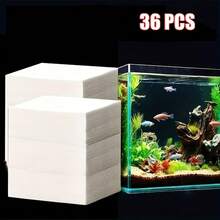 30 Packs/100 Sheets High-Absorption Filter Paper For Aquariums | Dust-Free Water Purifier, Suitable For Freshwater And Saltwater Tanks | Removes Yellow Water, Odors, Chlorine, Chlorine And Ammonia | Essential PH Stabilizer For Fish Tanks, Turtle Tanks And Seafood Tanks - C-White - View 8