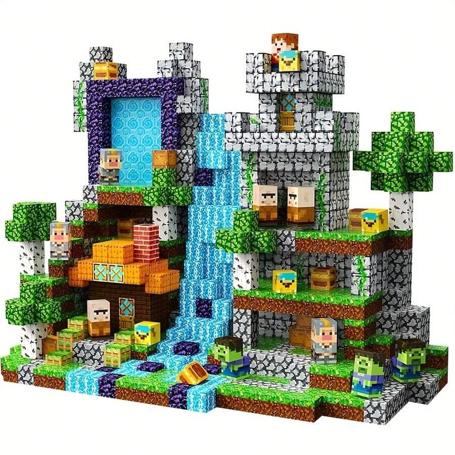 Random Color 100,300,500pcs Puzzle Blocks - Magnetic Building Blocks Toy Set, Cube Game Toy, Learning Building Blocks Set, Party Surprise Puzzle Cube, Christmas, Halloween, Birthday Gift