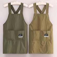 Waterproof Cross Back Apron With Pocket, Oil Resistant X-Back Chef Cooking Apron, Reusable Work Apron For Kitchen Home Bakery Coffee Shop Florist Craft Use Christmas,Halloween - Multicolor - View 5