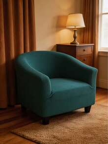 High Elastic Waffle Knit Armchair Slipcover, Full Wrap Stretch Sofa Chair Cover, Machine Washable Pet Friendly Furniture Protector, Dustproof Bench Sofa Slipcover - Multicolor - View 14
