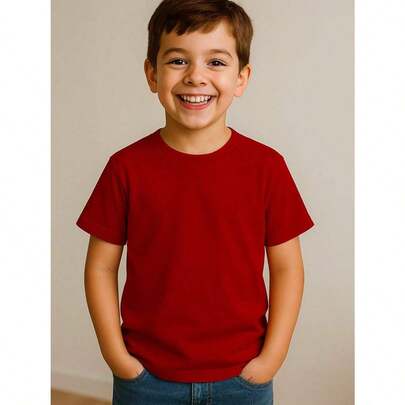 Camiseta Infantil Lisa Menino Roupa Criança Masculino