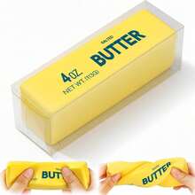 1pc Super Soft Milk Scented Slow Rebound Butter Shaped Stress Ball, Fun Sensory Toy, Relieve Anxiety, Improve Focus, Soft Realistic Butter Squeeze Toy, Colorful Dumpling Stress Ball, Fingertip Sensory Toy, Soft Plush Toy, Suitable For Office, Home, Party Gift, Portable Design, Can Be Put In Handbag, Applicable For Various Holiday Parties, Graduation Season, Back To School Essentials, Helps Improve Mood, Halloween Gift, Christmas Gift, Gift For Female And Male Friends - Multicolor - View 2