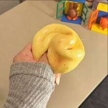1 Pc Creative Potato‑Shaped Squishy Toy, Hand‑Made Ice‑Sand Texture, Crisp ASMR Sound Effect, Slow‑Rebound Stress‑Relief Fidget Toy, Potato Ice Ball Sand‑Feel Squishies, Anxiety Relief Finger Toy For ADHD And Autism, Pressure Relieving Sensory Toy - Multicolor - View 2