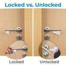 Double Protection Portable Door Lock Set, Travel Security Door Lock, Hotel, Apartment, Home And Travel Anti-Theft, No Installation Required - Lock - View 5