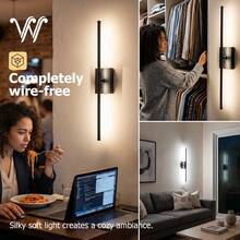 wamblz Rechargeable Wall Sconce With Removable Battery, Dimmable 360° Rotatable Cordless LED Wall Light For Bedroom Living Room Hallway - 60 cm - View 5