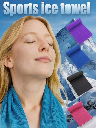 Cooling Towel For Neck And Face, Instant Chill Microfiber Sports Towel For Gym, Running, Outdoor