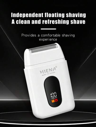 HIENA Multi-Function Electric Shaver, Men's Electric Shaver, Reciprocating Shaver, Perfect For Trimming Hair And Facial Hair. Comes With Brush, High-Quality Gift Choice, Mini Size Convenient For Travel
