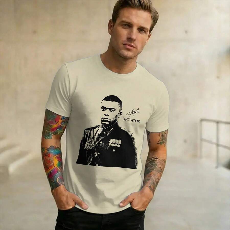 Kylian Mbappe Dictador Meme T-Shirts For Men And Women, 100% Cotton, Graphic Print, Clothing - Color 8 - View 1