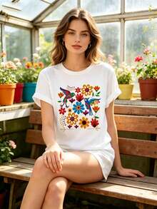 Women T-Shirts - 白色 - 查看 2