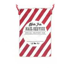 Large Christmas Santa Sack, 27inch Large Christmas Canvas Gift Bag With Drawstring, Reusable Personalized Best Gift, For Xmas Package Storage, Christmas Party Supplies Favors - Red - View 7