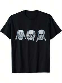 Men T-Shirts - 黑色 - 查看 1
