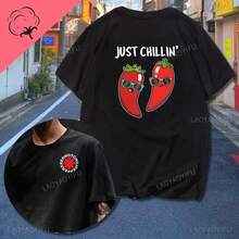RHCP Red Hot Chili Peppers T-Shirt für Herren, und individuelles Baumwoll-T-Shirt für Damen und Herren, klassische Rockband-T-Shirts. - Weiss - Übersicht 7