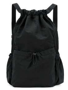 Solid Color, Large-Capacity School Backpack, Multi-Pocket Casual Hiking Backpack, Multi-Compartment Backpack, Short-Distance Travel Bag, Perfect For Girls/Students, Ideal For Outings, Travel, And Back-To-School Season. - Multicolor - View 13