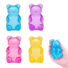 1 Stück Gummibär & Zuckerball Quetschspielzeug, langsam steigende Squishy Stressbälle, mit Maltose gefülltes sensorisches Fidget-Spielzeug, Angstlinderung & Konzentrationsspielzeug für sensorisches Spiel, geeignet für Erwachsene, (Zufällige Farbe) - Verschiedenfarbig - Übersicht 1
