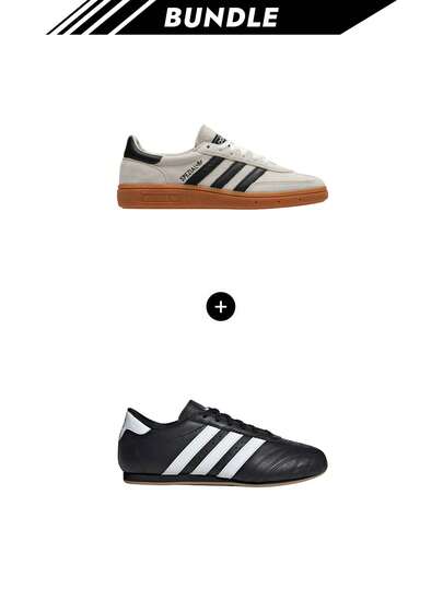 Adidas [Bundle] Handball Spezial da donna Alumina / Core Black / Cloud White IF6562 + Taekwondo pizzo da donna Core Black / Cloud White / Gum JS1193