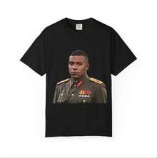 Mbappé Portrait T-Shirt: Garment-Dyed Heavyweight Cotton Tee - Negro - Ver 1