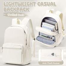 Student Backpack, Campus Backpack, Laptop Backpack, Multi-Functional Travel Backpack Suitable For Work And School, Can Hold 14-Inch Laptop, Nylon Black Daily Backpack, Airplane Approved Handbag Suitable For Girl, Perfect For Work, School, Business And Weekend Travel, Lightweight And Durable, Suitable For Business Trips, College Students And Daily Use - Multicolor - View 13