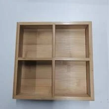 Bamboo Tea Bag Storage Box, Divided Storage Box, Suitable For Middle Eastern Arabic Mint Tea And Saffron Black Tea Bags, Wooden Tea Canister, For Home Majlis Tea Room Use, Non-Food Contact Bamboo Tableware - Champagne - View 11
