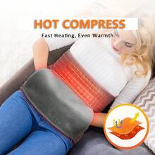 Hailicare Multi-Function Heating Pad, 10 Pengaturan Suhu, 4 Pengaturan Timer, Desain Perekat Velcro, Kantong Penghangat Tangan Tambahan, Kain Super Lembut, Dapat Dicuci dengan Mesin, Kontrol Jarak Jauh, Mencapai Suhu yang Ditetapkan Setelah 10 Menit Dicolokkan, Selimut Penghangat Tubuh untuk Musim Gugur/Dingin, Hadiah Natal - Steker Tipe AS A (110-127V) - View 5