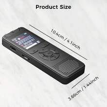 8GB Digital Voice Recorder, Expandable Storage, 1536Kbps High-Definition Recording With Noise Reduction, Supports 28 Languages, Built-In MP3 Player, Built-In 300mAh Battery With Long Battery Life, Perfect Audio Recorder For Lectures, Meetings And Interviews - View 7