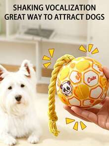 Durable Squeaky Dog Toy - Interactive Self-Play Chew Ball, Relieves Boredom And Releases Energy; Soft Plush Material, Suitable For Small Dogs (E.G., Teddy, Bichon); Perfect Pet Gift For Halloween, Christmas, Easter, Father's Day - Multicolor - View 4