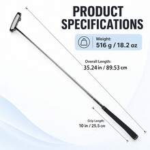 WUDAY Pink Hollow Golf Putter, Left/Right Handed Optional, High Aesthetic Fresh Pink Appearance, Three-Line Alignment Aid, Hollow Weight Structure Enhances Stability, Grooved Face Increases Friction, Ergonomic Design For Women - Pink - View 4