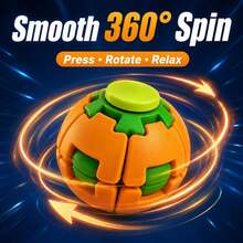 Colorful 3D Printed Press & Rotate Fidget Ball, Durable Desktop Stress Relief Rotating Toy, Pocket Sensory Toy, Suitable For Office, School, Travel - Multicolor - View 10