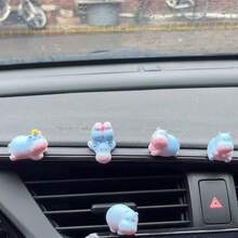 6 piezas Decoración de tablero de coche con hipopótamos lindos. Adornos de animales lindos para coche, adecuados para la decoración de la consola central del coche, se pueden combinar con el espejo retrovisor para la decoración interior del coche. Decoraciones lindas y encantadoras, adecuadas para uso en el hogar, jardín y oficina, pequeños regalos para días festivos - A - Ver 4