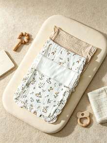 4 Packs Cotton Burp Rags Ruffle Baby Burp Cloths Baby Boy & Girl, Absorbent Cotton Burping Cloths For Babies,Infant Towels, Milk Spit Up Rags - Multicolor - View 3