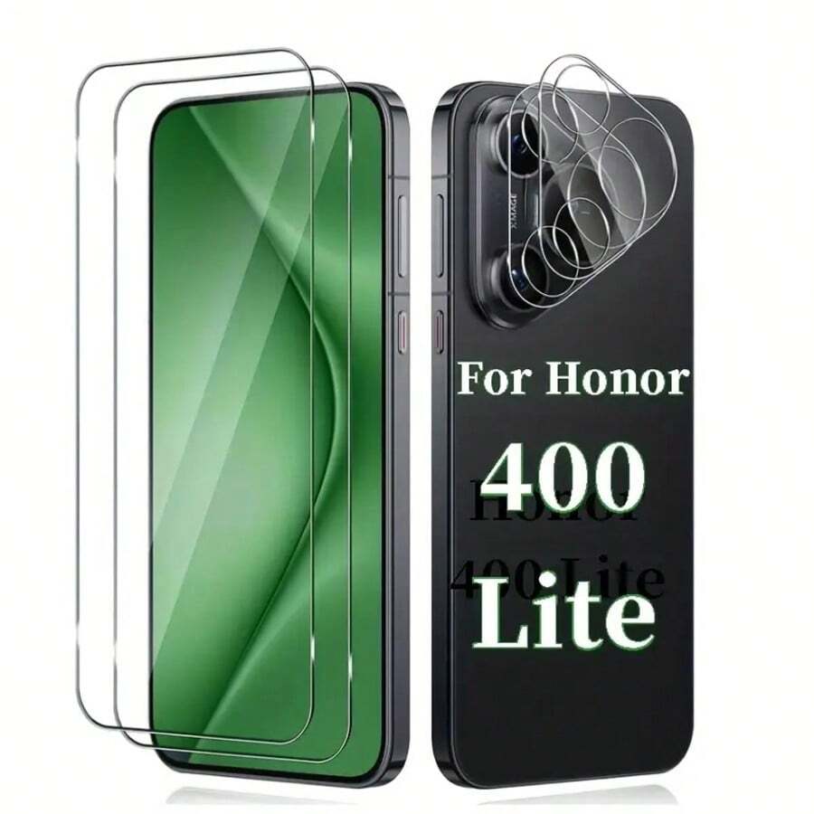 Compatible With Honor 400 Lite /400 /600/ 600 Pro /600 Lite, Honor 400 Smart /X7d /200 Lite /200 Smart /X7e/X6e/X8d, X9d, Tempered Glass Screen Protector, High Definition Camera Lens Protector, Anti-Scratch Tempered Glass Film, Anti-Fingerprint, Camera Protector Film, Tempered Glass Screen Film, 3D High Definition Camera Lens Protector Pad, Rear Camera Protector - Clear - View 1