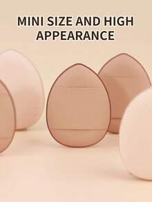 6Pcs Finger Air Cushion Puff With Box Soft Finger Powder Puff Mini Cosmetic Puff Sponge Random Colorful Beauty Makeup Tool - Multicolor - View 3