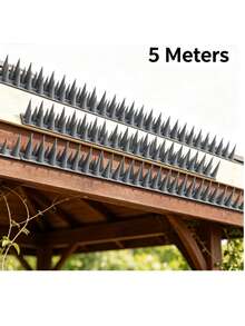 Bird Spikes, 12 Pack Pigeon Deterrent For Small Birds Raccoon Cats Defender For Outside To Keep Squirrel Away 5 Meters - Grey - View 3