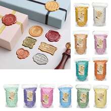 500g Mixed Shape Sealing Wax Beads, Flower And Cylindrical Sealing Wax Beads, Suitable For Sealing Wax Stamps, Wedding Invitations, Envelopes, Gift Packaging, Card Making, Scrapbooking, Journals, DIY Crafts, Packaging Decoration, Party Favors - Multicolor - View 6