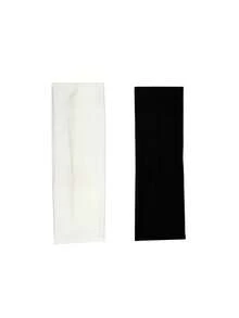 4pcs Solid Color Wide Stretch Headband For Women Soft Elastic Hairband Yoga Sports Workout Makeup Wash Face Fashion Hair Accessories Headbands - Multicolor - View 9