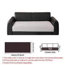 SANMOSPIN 1pc Solid Color Herringbone Sofa Cushion, All Season, Modern Minimalist Style, Black Edging, Non-Slip Bottom Fabric Sofa Seat Pad, Suitable For 1-4 Person Sofa, Living Room, Home Decor - Grey - View 15