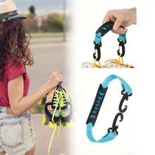 Heavy Duty Skateboard Carrying Strap, Portable Roller Skate Carrying Rope With Carabiner Hook, Ergonomic Handle, Suitable For Inline Skates, Ice Skates, Ski Boots Accessories - Multicolor - View 10