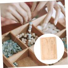 Convenient Bead Tray Wooden Bead Board, Jewelry Making Beading Tray, DIY Handmade Essential Tool, Suitable For Jewelry Crafters - Wood Color - View 8