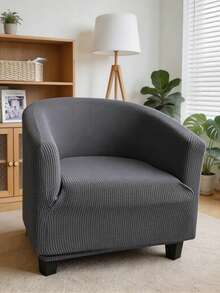 High Elastic Waffle Knit Armchair Slipcover, Full Wrap Stretch Sofa Chair Cover, Machine Washable Pet Friendly Furniture Protector, Dustproof Bench Sofa Slipcover - Multicolor - View 10