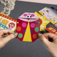 1 Set Handmade Origami Colorful Paper Set, Creative DIY Fun Origami Book, Develop Thinking Ability And Hand-Eye Coordination, Best Gift For Friends And Besties - Multicolor - View 3